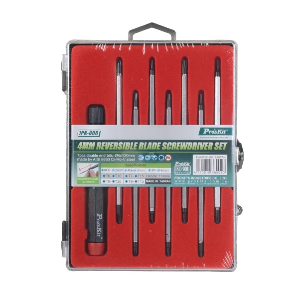 Викрутка з двосторонніми насадками Pro'sKit 1PK-806