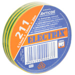 Ізолента ANR 19/20-ZТ жовто-зелена 20м ANTICOR (10шт/уп)