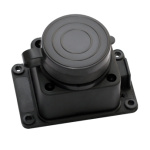 Колодка одинарна ERKA 6001 із заглушкою 1х16 (каучук) (360103)