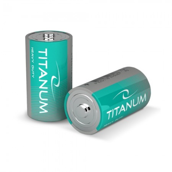 Батарейка сольова Titanum R20P/D 2pcs SHRINK (12/288) (T-R20P/D 2pcs T)