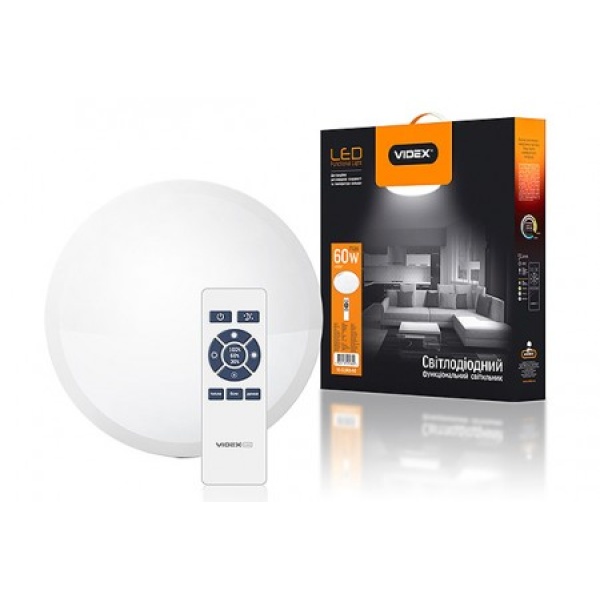 LED світильник функціональний круглий VIDEX 60W 2800-6000K 220V(2шт/ящ) (VL-CLSRJ-60)