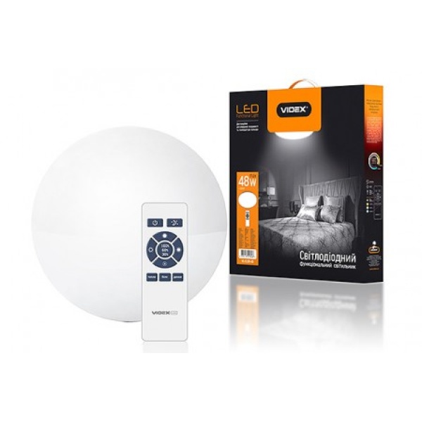LED світильник функціональний круглий VIDEX 48W 2800-6000K 220V(4шт/ящ) (VL-CLSR-48)