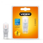 LED лампа VIDEX G9e 2.5W G9 4100K 220V 20шт/ящ (VL-G9e-25224) - Зображення 2