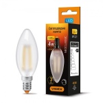 LED лампа VIDEX Filament C37FMD 4W E14 4100K 220V диммерна (VL-C37FMD-04144) - Зображення 2