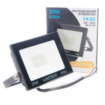 Світлодіодний прожектор LUMTECO YX-01 20w 6500К IP65 100-265V чорний (YX-01-20-6500) - Зображення 2