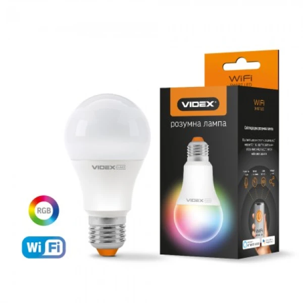 LED смарт лампа VIDEX A60RGBCW 12W E27 220V