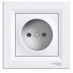 Розетка без заземлення біла ASFORA Schneider Electric (EPH3000121)