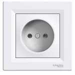 Розетка без заземлення біла ASFORA Schneider Electric (EPH3000121)