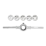 Набір плашок MASTERTOOL з тримачем 6 ел. (M4/M5/M6/M8/M10) 15-0406