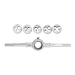 Набір плашок MASTERTOOL з тримачем 6 ел. (M4/M5/M6/M8/M10) 15-0406