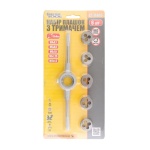 Набір плашок MASTERTOOL з тримачем 6 ел. (M4/M5/M6/M8/M10) 15-0406 - Зображення 2