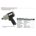 Гайковерт пневматичний TOPTUL 3/4" 1626N/m 6500 об/хв KAAC2412 - Зображення 2