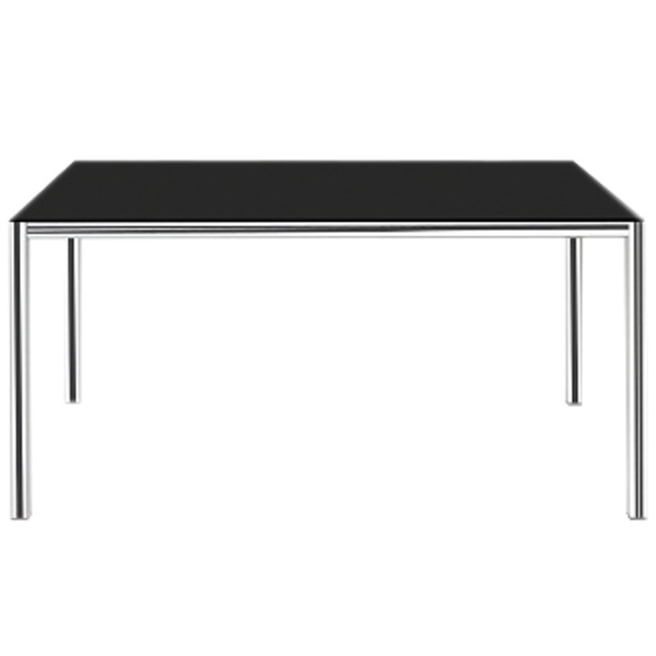 Стіл Papatya Idea 140x80x75 хром, стільниця чорна