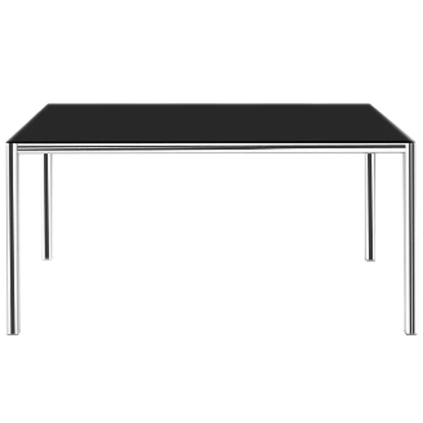 Стіл Papatya Idea 140x80x75 хром, стільниця чорна