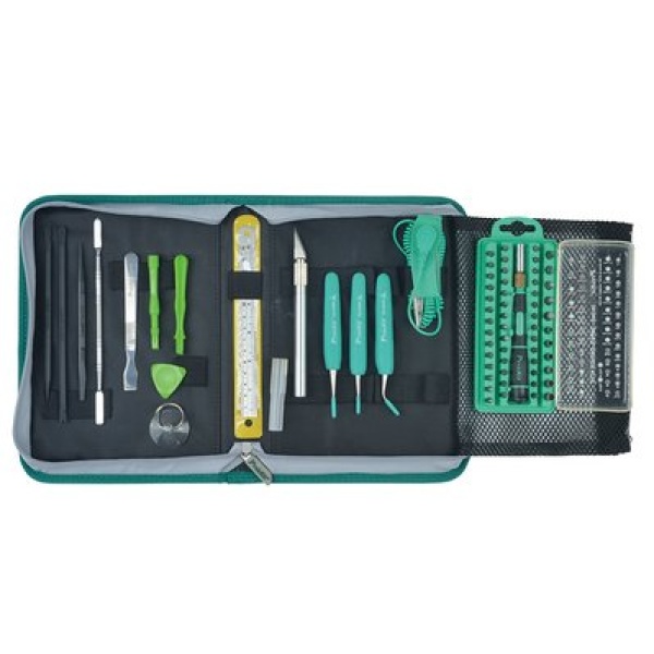 Набір інструментів в сумці Pro'sKit PK-9112 для обслуговування мобільних телефонів.