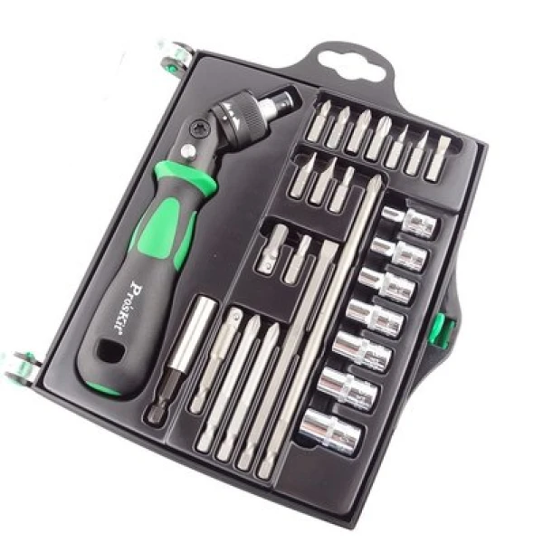 Викрутка з бітами Pro'sKit SD-2314M, T15, T20, PH0, PH1, PH2, PH3, H 4,0 мм, H 5,0 мм, H 6,0 мм, H 8,0 мм, H 7,0 мм, Н 9,0 мм, Н 10 мм, SL 5 мм, SL...