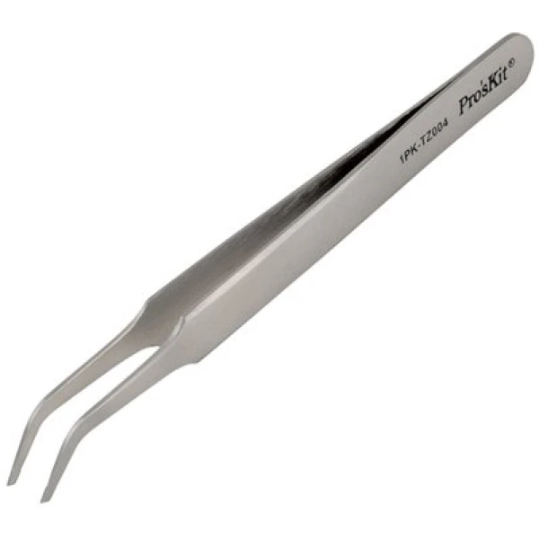 Пінцет монтажний Pro'sKit 1PK-TZ004, зігнутий, для SMD, 120 мм