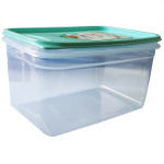 Контейнер Flexy Box прямокутний 1,3 л прозорий бірюзова кришка Irak Plastik