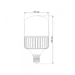 LED лампа VIDEX A145 100W E40 5000K 220V 8 шт/ящ (VL-A145-100405) - Зображення 3