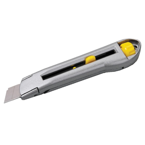 Ніж MASTERTOOL 18 мм металевий підвійний фіксатор 17-0078