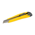 Ніж MASTERTOOL 18 мм ABS пластик з металевою напрямною кнопковий фіксатор 2 леза 17-0106