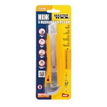 Ніж MASTERTOOL 18 мм ABS пластик з металевою напрямною кнопковий фіксатор 2 леза 17-0106 - Зображення 2