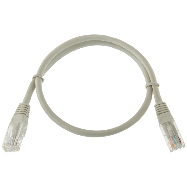 Патч-корд литий UTP RJ45 кат. 5Е 0.5 м (серый)