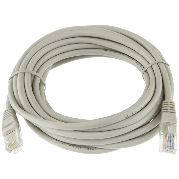 Патч-корд литий UTP RJ45 кат. 5Е 5 м (серый)