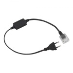 LD177 мережевий шнур 0.5m*05m, для 5050, 220V, білий Feron