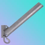 Кронштейн для світильника вуличного освітлення (д.40мм., Довжина труби 350мм.,15 град) КБЛ-См-15 з гаком