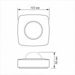 Датчик руху та освітленості VIDEX VL-SPC24W 1200W інфрачервоний - Зображення 4