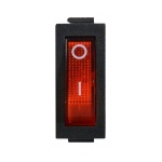 KCD3-101N R/B 220V Перемикач 1 кл. червоний з підсвічуванням - Зображення 2