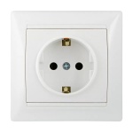 Розетка 2Р+PE PB16-З-Fr-W (біла)