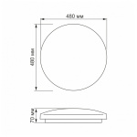 LED світильник функціональний круглий VIDEX STAR 72W 2800-6200K - Зображення 10