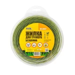 Жилка для тримера безшумна MASTERTOOL SPIRAL SQUARE 2.40 мм 131 м (блістер) двоколірна 19-0412 - Зображення 2