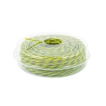 Жилка для тримера безшумна MASTERTOOL SPIRAL SQUARE 3.00 мм 89 м (блістер) двоколірна 19-0414