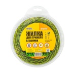 Жилка для тримера безшумна MASTERTOOL SPIRAL SQUARE 3.00 мм 89 м (блістер) двоколірна 19-0414 - Зображення 2