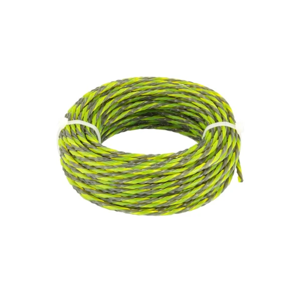 Жилка для тримера безшумна MASTERTOOL SPIRAL SQUARE 3.00 мм 15 м двоколірна 19-0430