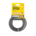 Жилка для тримера MASTERTOOL КОЛО АРМОВАНЕ 2.40 мм 15 м 19-0724 - Зображення 2