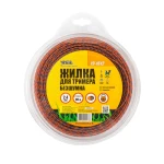 Жилка для тримера безшумна MASTERTOOL SPIRAL 2.40 мм 90 м (блістер) двоколірна 19-1612 - Зображення 2