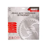 Диск для тріммеру GRANITE "STRONG" 255х25.4х40Т з побідитовою напайкою закалень 19-25-040 - Зображення 2