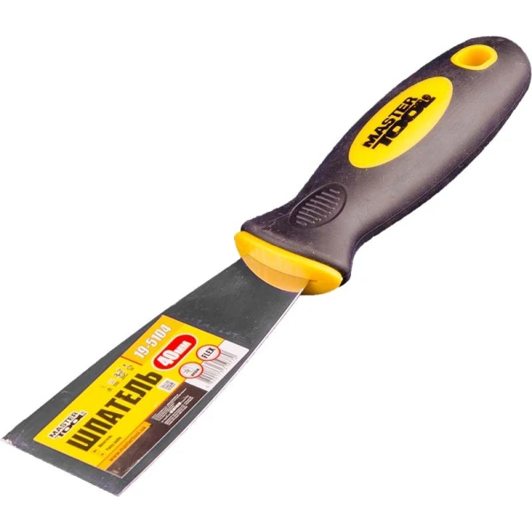 Шпатель MASTERTOOL FLEX 40 мм TPR ручка 19-5104