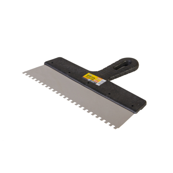 Шпатель зубчастий MASTERTOOL 300х6х6 мм 19-6630