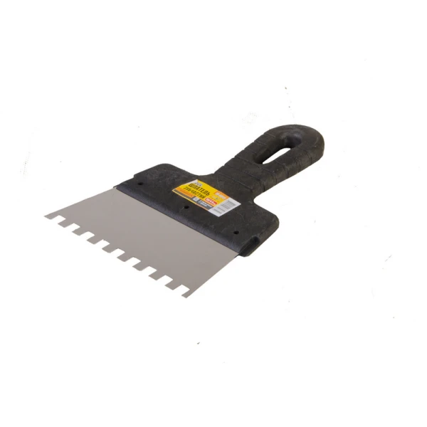 Шпатель зубчастий MASTERTOOL 150х8х8 мм 19-6815