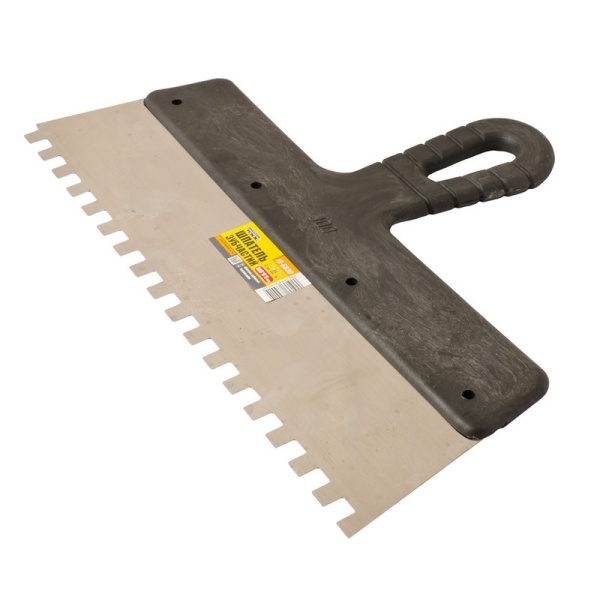 Шпатель зубчастий MASTERTOOL 300х8х8 мм 19-6830