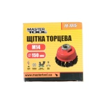 Щітка торцева MASTERTOOL із плетеної проволоки 150 мм М14 19-7015 - Зображення 2