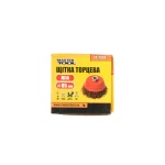 Щітка торцева MASTERTOOL з латуньованої рифленої проволоки 85 мм М14 19-7108 - Зображення 2