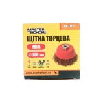 Щітка торцева MASTERTOOL з латуньованої рифленої проволоки 150 мм М14 19-7115 - Зображення 2