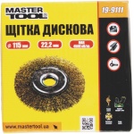 Щітка дискова MASTERTOOL з латуньованої рифленої проволоки 115х22.2 мм 19-9111 - Зображення 2
