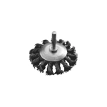 Щітка конусна MASTERTOOL із плетеної проволоки 75 мм зі стержнем 1/4" 19-9307